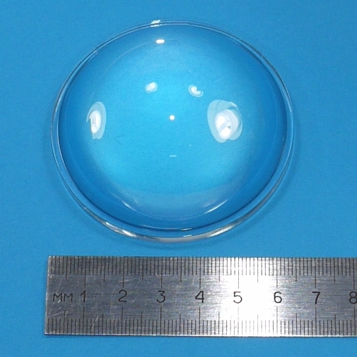 Lotto 50 pezzi Lente condensatore sferico Ø 66 mm in vetro